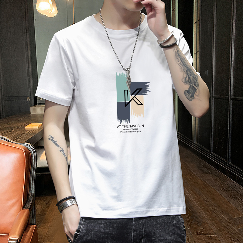 Heavyweight Short Sleeve T-shirt Designer Hoodie For Men Designer Shirt Summer Ultra-thin Round Neck White Half Sleeve Ice Silk Base Shirt