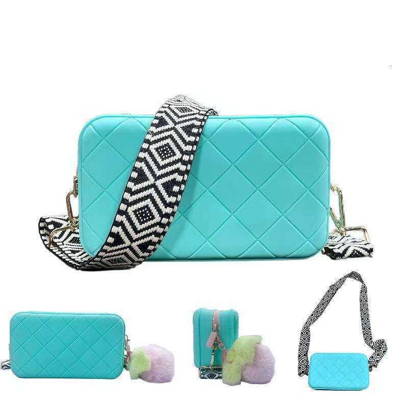 Women's 2025 New Wide Simple Minimalist Crossbody Small Food Grade Silicone Shoulder Bag