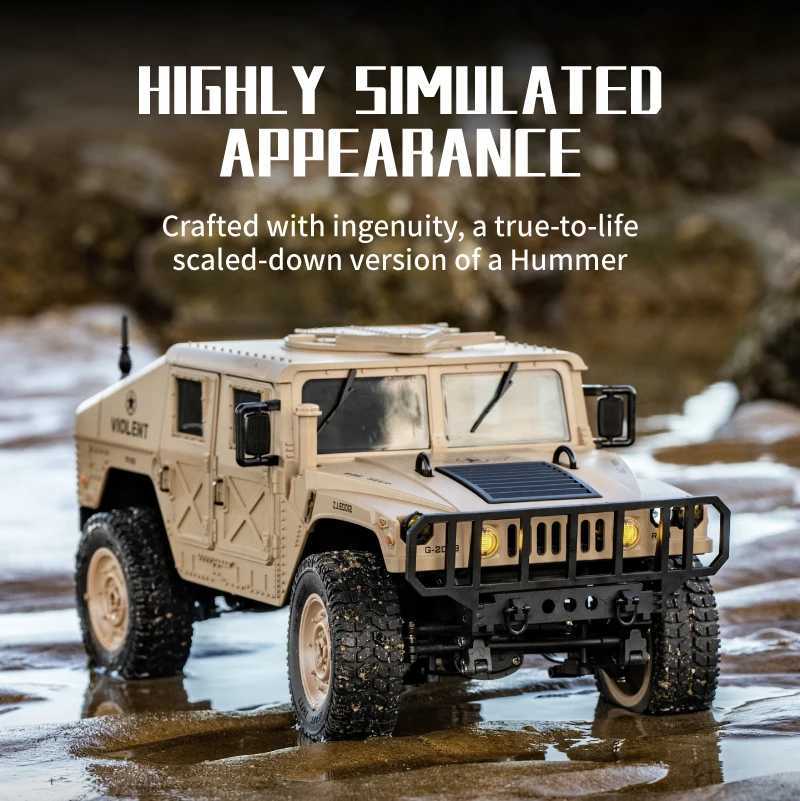 C8835 114 24G RC Car Simulation 4x4 Allterrain Offroad Climbing Vehcile Remote Control Military Jeep Toy Best Gift for KidsT251010