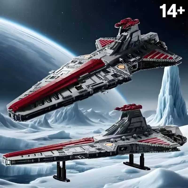 5374 PCS Large Biggest Venator Class Republic Attacks Cruiser Building Blocks Bricks Toys Adt 75367 Gifts Collectors Edition C251111