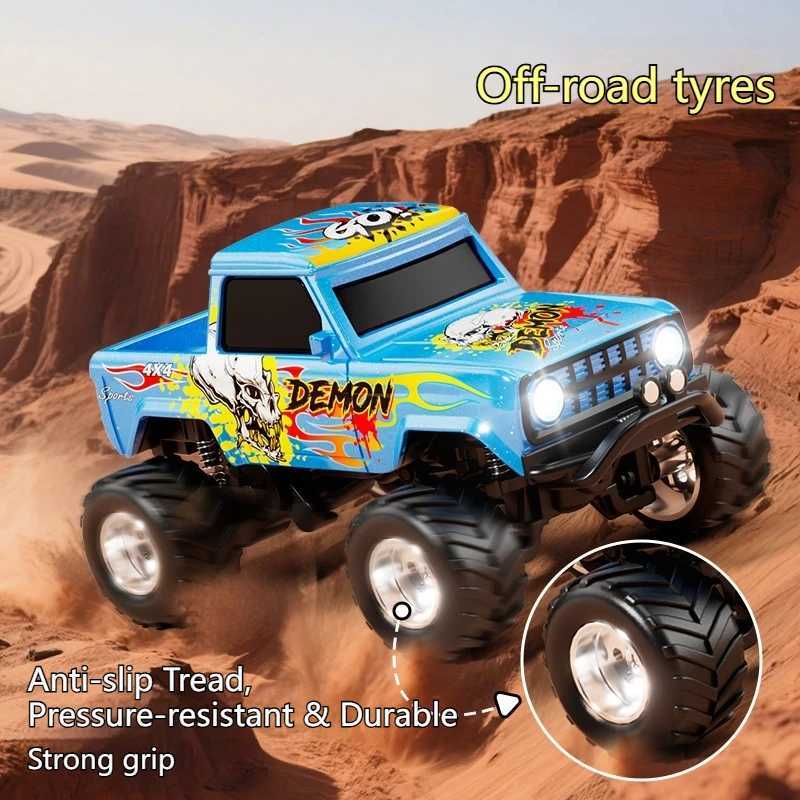 Small Monster 164 RC Car Mini 24Ghz Graffiti Design Remote Control Drift Car HighSpeed Offroad Climbing Cars Childrens ToysT251010