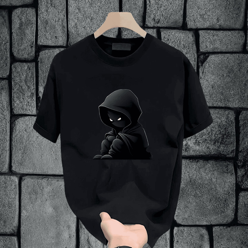 Designer Shirt Summer New Heavyweight Pure Cotton Casual Breathable Designer Hoodie T-shirt American Style Trendy Round Neck Loose Fit Versatile Half Sleeve Tee