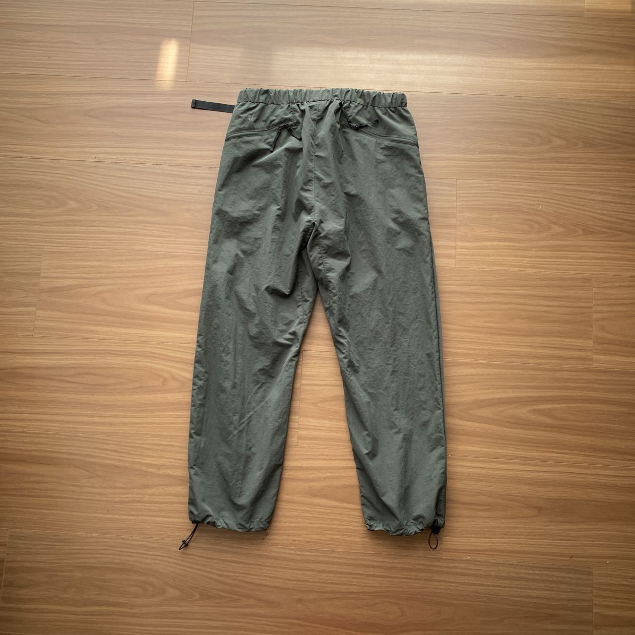 Men's Pants Goldwin Loose Straight Sweatpants Thin Adjustable Belt Elasticity Trousers Men Women Casual Hem Drawstring Quick Drying Z260315