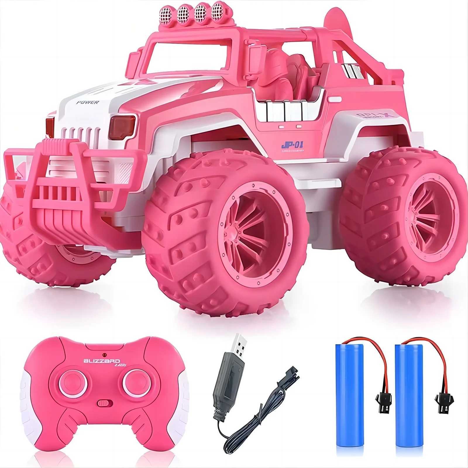 RC Toys Girls Gift Pink Gifts RC CARS Toy Climbing Car Remote Controlled Off Road Vehicle Children Toy Car Christmas GiftT251010