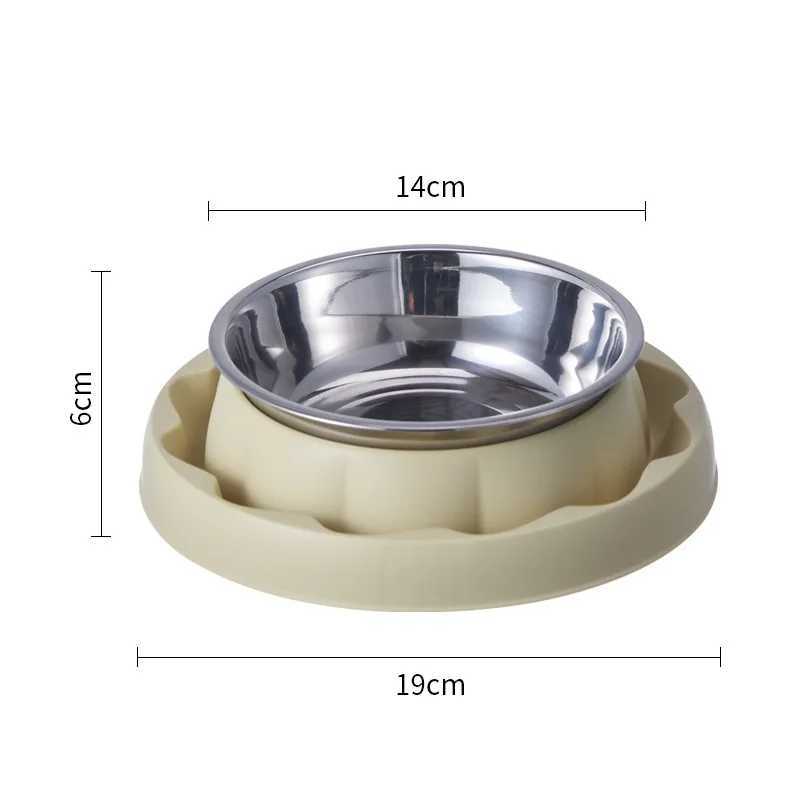 304 Stainless Steel Slow Feeder Bowl Heavy Duty AntiTip Base AntiChoke Maze AntProof Design for CatsSmall Dogs C251009