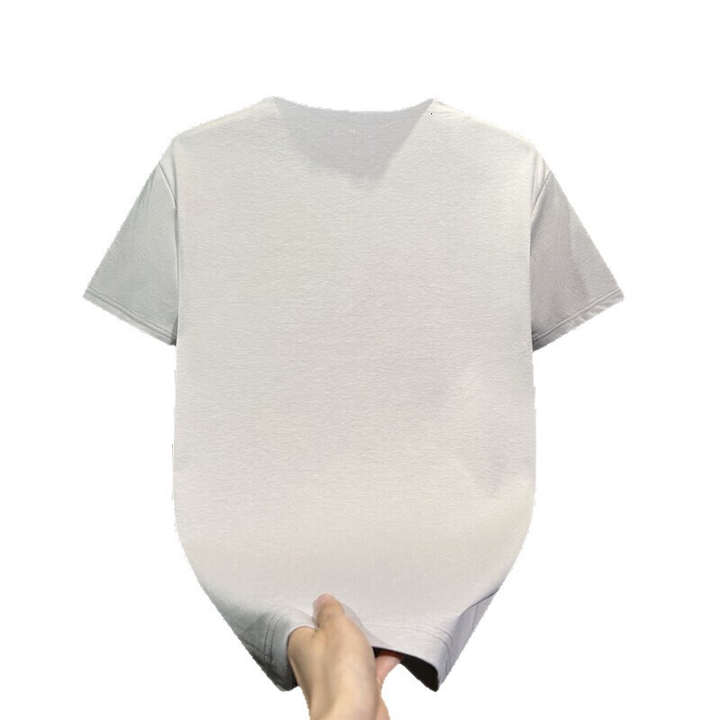 Designer Shirt Lyocell Polo Shirt Men Ice Feel Spliced Summer Wear 2025 New Trendy Brand Loose Turn-down Collar Short Sleeve T-shirt Designer Hoodie M