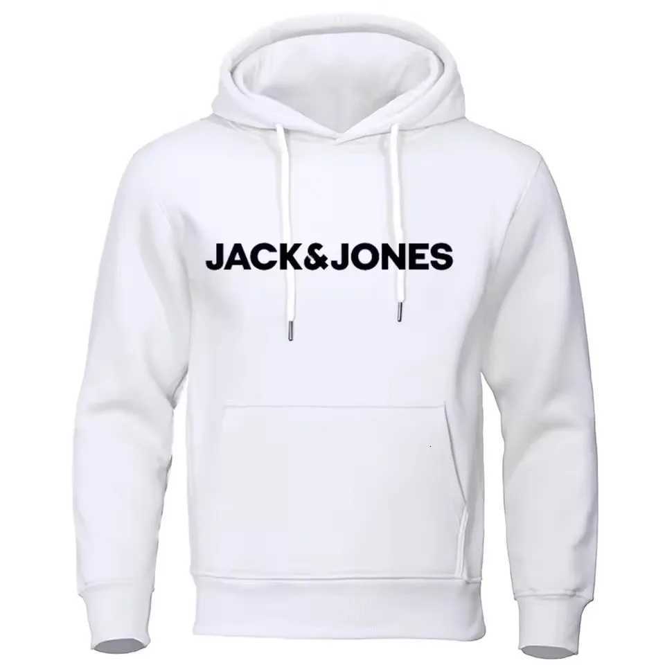 Mens Jack Jones Hoodie Fashionable Casual Loose Jersey Sportswear Comfortable Print Streetwear W251010 - view 6