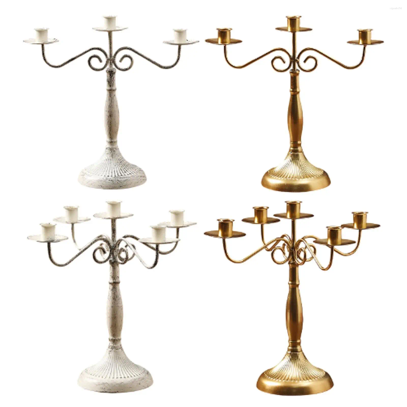 Candle Holders Multi Arm Candelabra Candlestick Holder Dinner Tapered Candelabrum For Club Living Room Kitchen El Halloween H260310