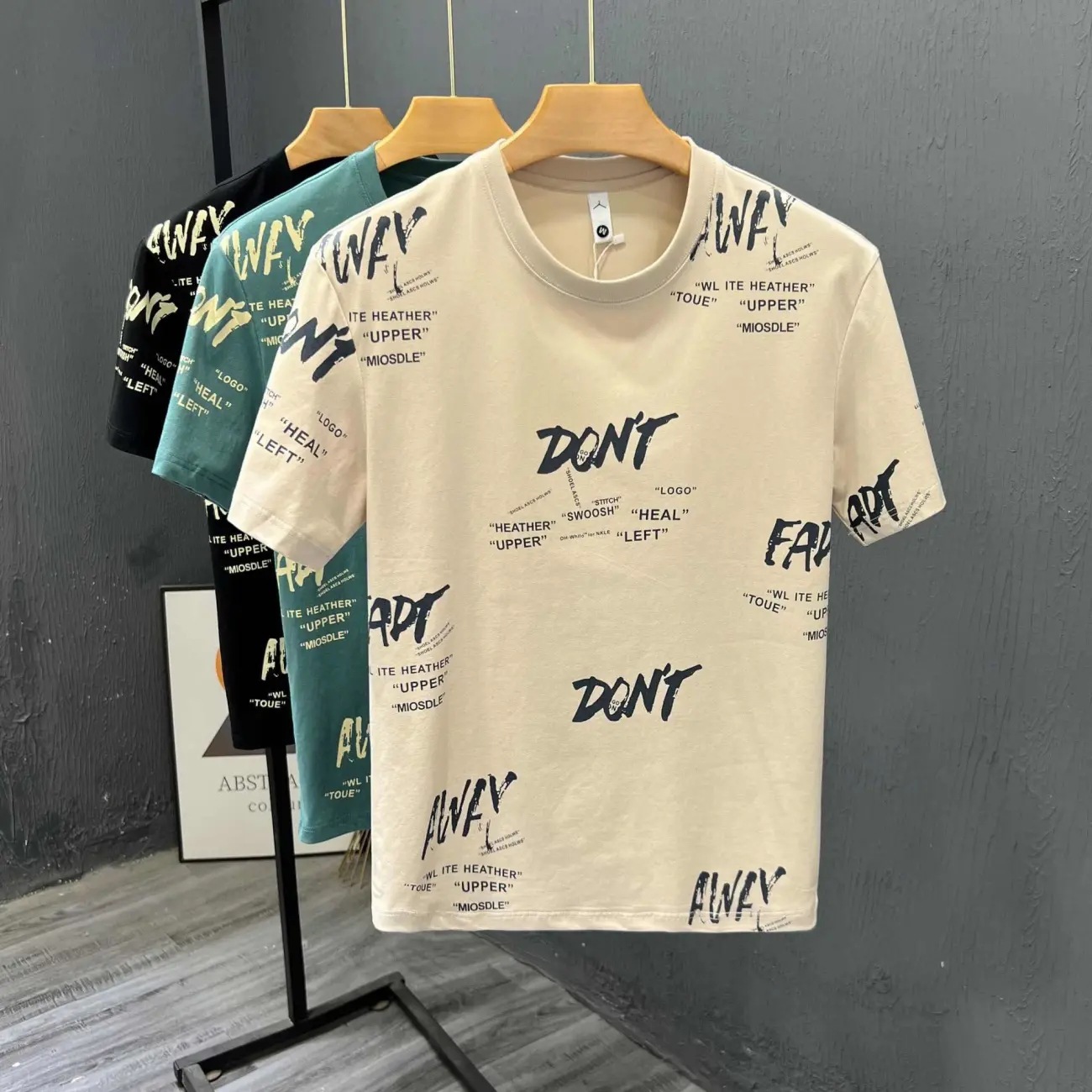 Fashion Full Print Designer Shirt Design Short Designer Hoodie Sleeve T-shirt For Men Summer Plus Size Loose Trendy Brand Versatile Half Sleeve Top