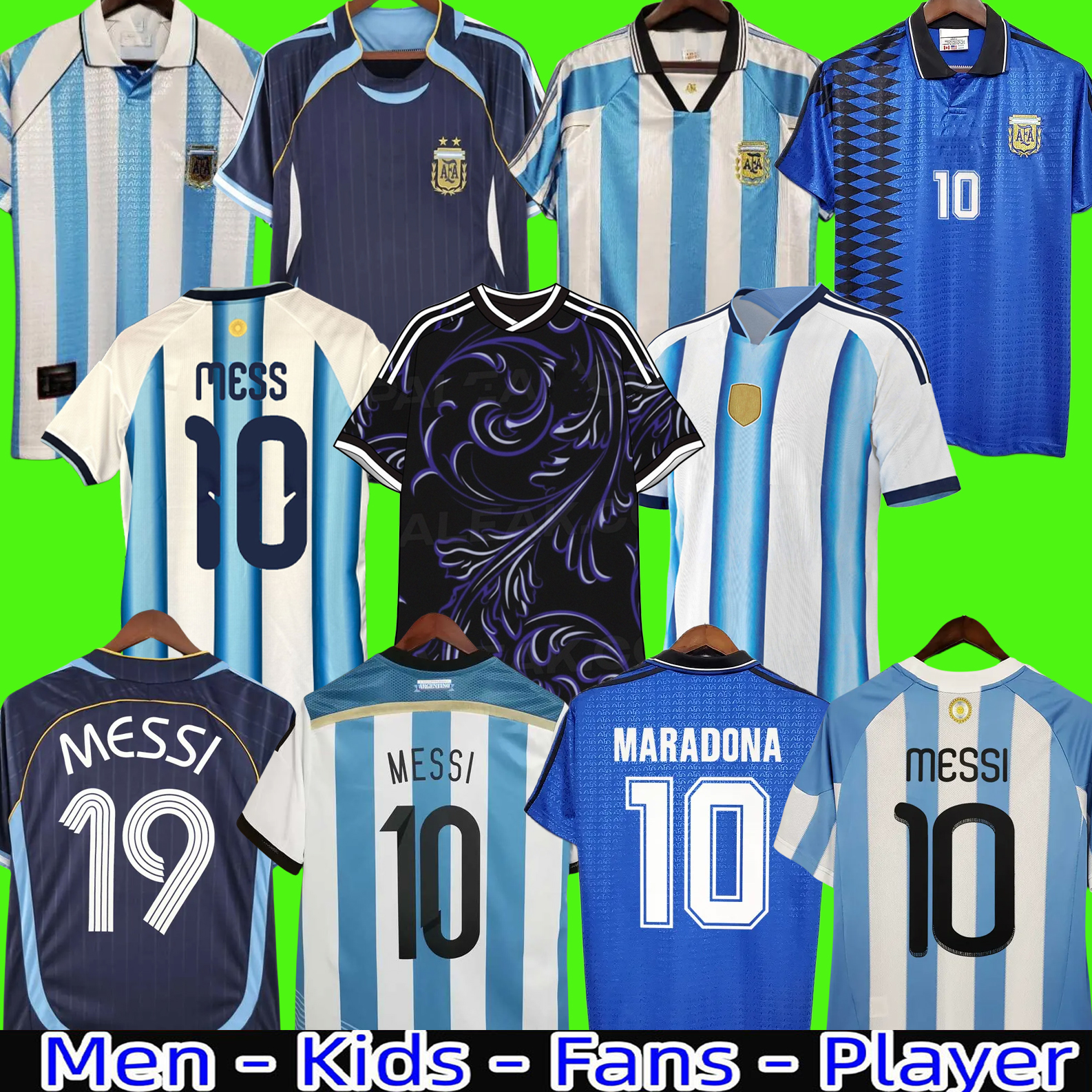 25 26 Argentina star Soccer Jerseys MESSlS Fans Player retro 78 86 94 96 00 01 06 10 DYBALA MAC ALLISTER DI MARIA MARTINEZ DE PAUL 25 26 mens Kids Kit Football