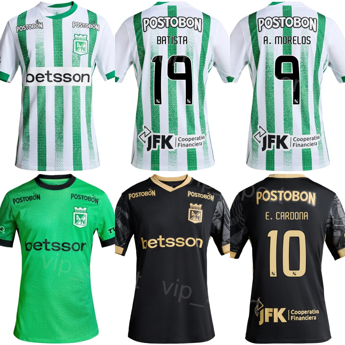 Club 9 MORELOS Soccer Jersey Atletico Nacional 10 CARDONA 19 BATISTA 18 HINESTROZA 29 SARMIENTO OSPINA ZAPATA BAUZA CASTRO CAMPUZANO Football Shirt Kits Mens 25/26