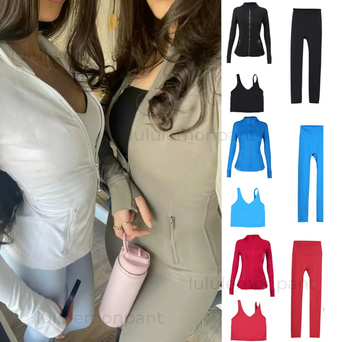 2025 10A Women Yoga Bra three-piece set Summe leggings U-shaped Steel Ring Built-in Chest Pad Sports Bra for Women Sleeveless pants Top 3 pics luluity Lemonion sets