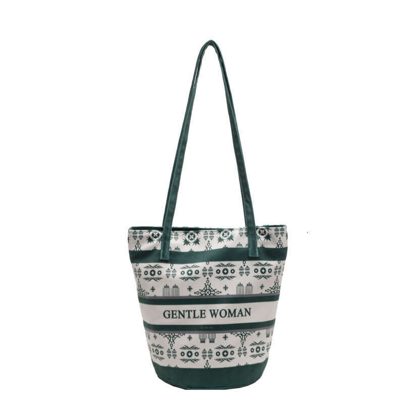 Tote Canvas Bag for Women, Large Capacity, New Autumn and Winter Casual Single Shoulder Commuter Bucket Handbag Mini