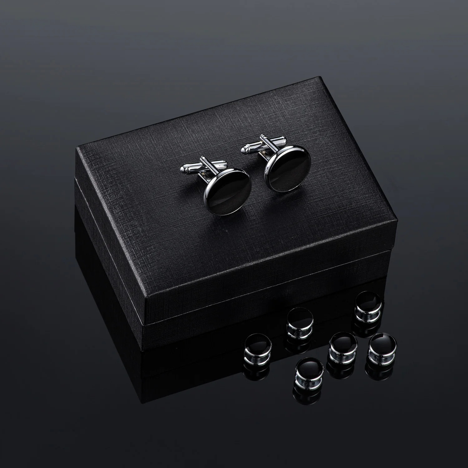 Wedding Cufflinks Tuxedo Studs Set for Men Accessories 1Pair Cufflinks and 6 PCS Tuxedo Studs Husbands Shirt Wedding Guest GIft251008