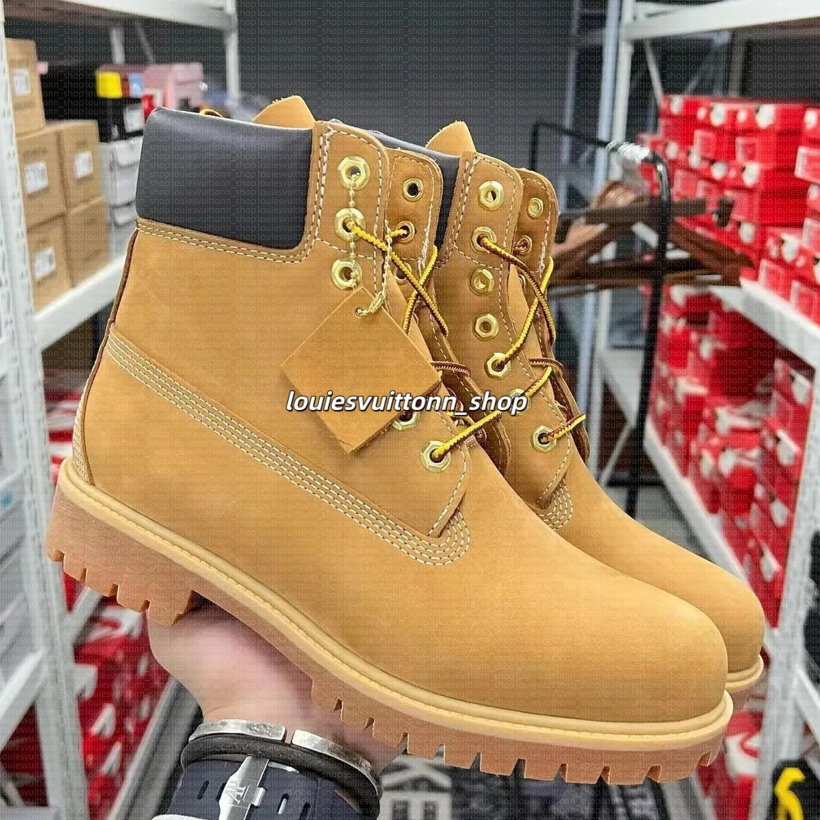 TOP Boot Designer Boots Luxury Boots Shoes Mens Boots Waterproof Ankle Classic Martin Shoe Cowboy Boots yellow Black red Pink Hiking Motorcycle Boots EUR 36-47