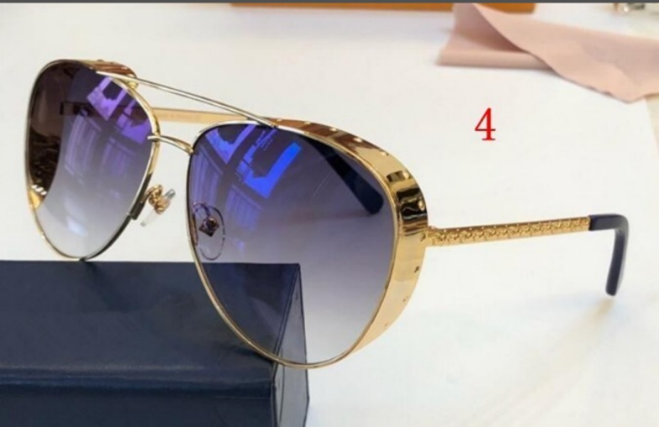 Wholeasle sun glasses retro vintage men sunglasses designer sunglasse shiny gold frame women sunglasses top quality with box
