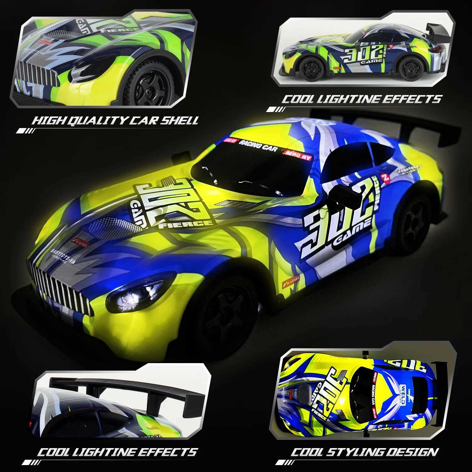 Children KY 118 FourWheel Drive With Light Drift HighSpeed Racing Car Charging Remote Control Car Toy Gift For Boy RCT251010