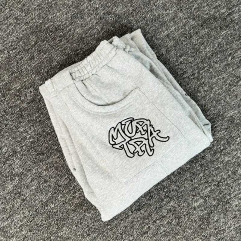 Oversized Mertra Embroidery Pants Men Women Pure Cotton Casual Trousers Jogger Drawstring Sweatpants X251010