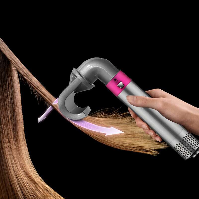 Electric Hot Air Brush 8 In 1 Dryer Straightener Curling Styling Tool Set Professional Hair Styler