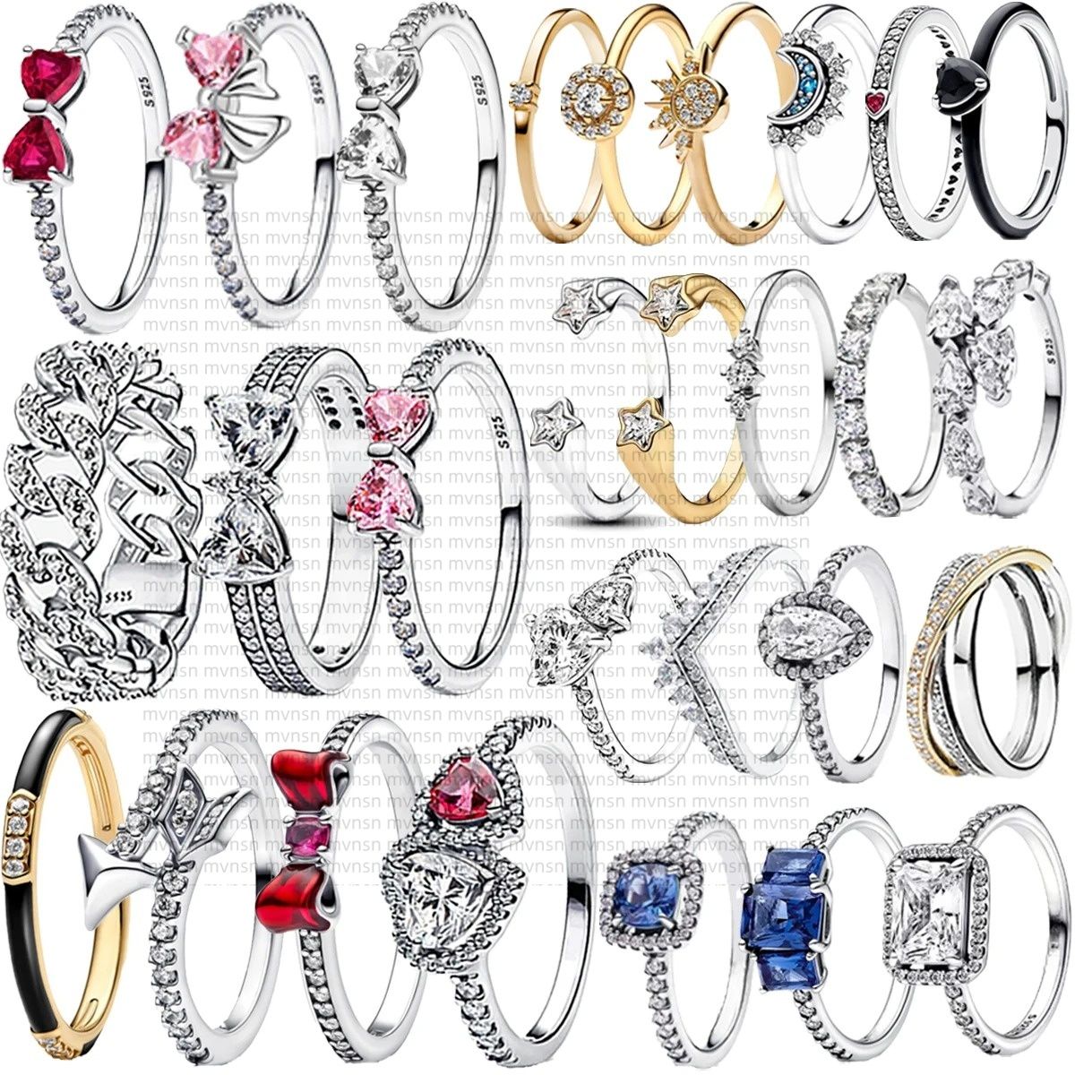 Rings Heart Gold Ri… - image
