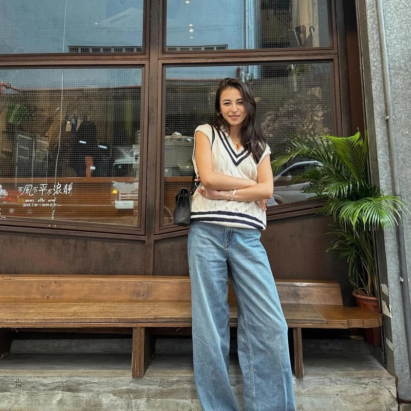 Mens VNeck Cable Knit Sweater Vest Cotton Unisex Sleeveless Cricket Jumper for Spring Autumn Winter Golf Office Party 250930