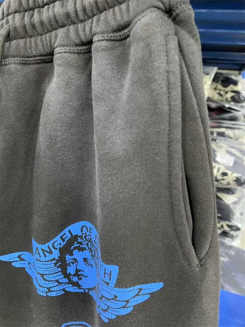 SAINT Mxxxxxx Angel Sweat Pants Men Women 11 High Quty Black Washed Pants Oversized Tracksuit Set X251010