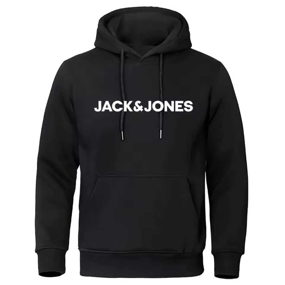 Mens Jack Jones Hoodie Fashionable Casual Loose Jersey Sportswear Comfortable Print Streetwear W251010