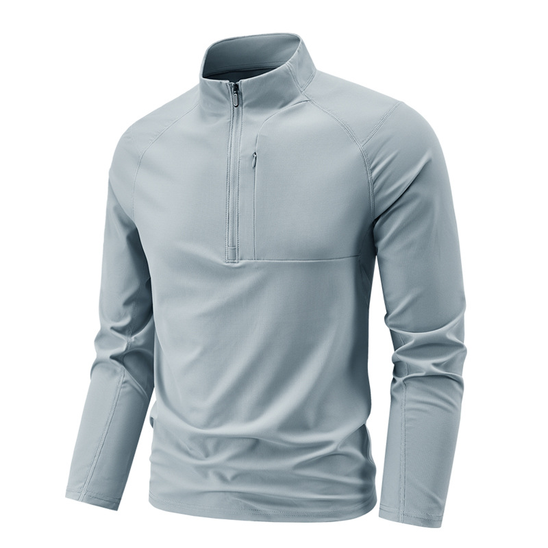 Men's Semi-Zipper T… - image