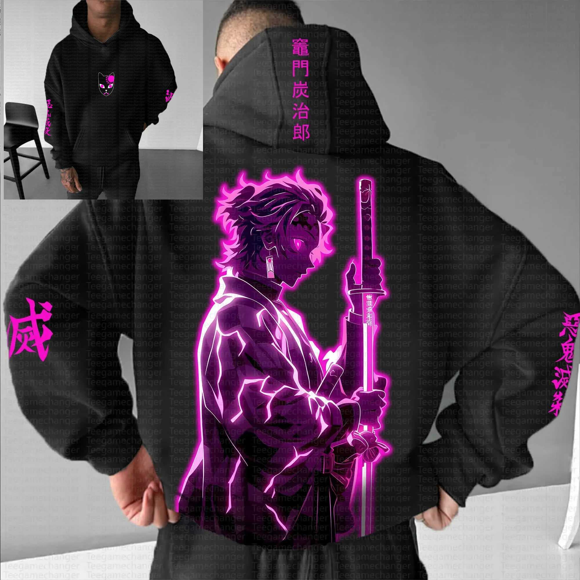 Demon Slayer Kimetsu No Yaiba Kokushibo Graphic Hoodie Men Women 2025 Spring Autumn Anime Strtwear Casual Sweatshirt Unisex T251008
