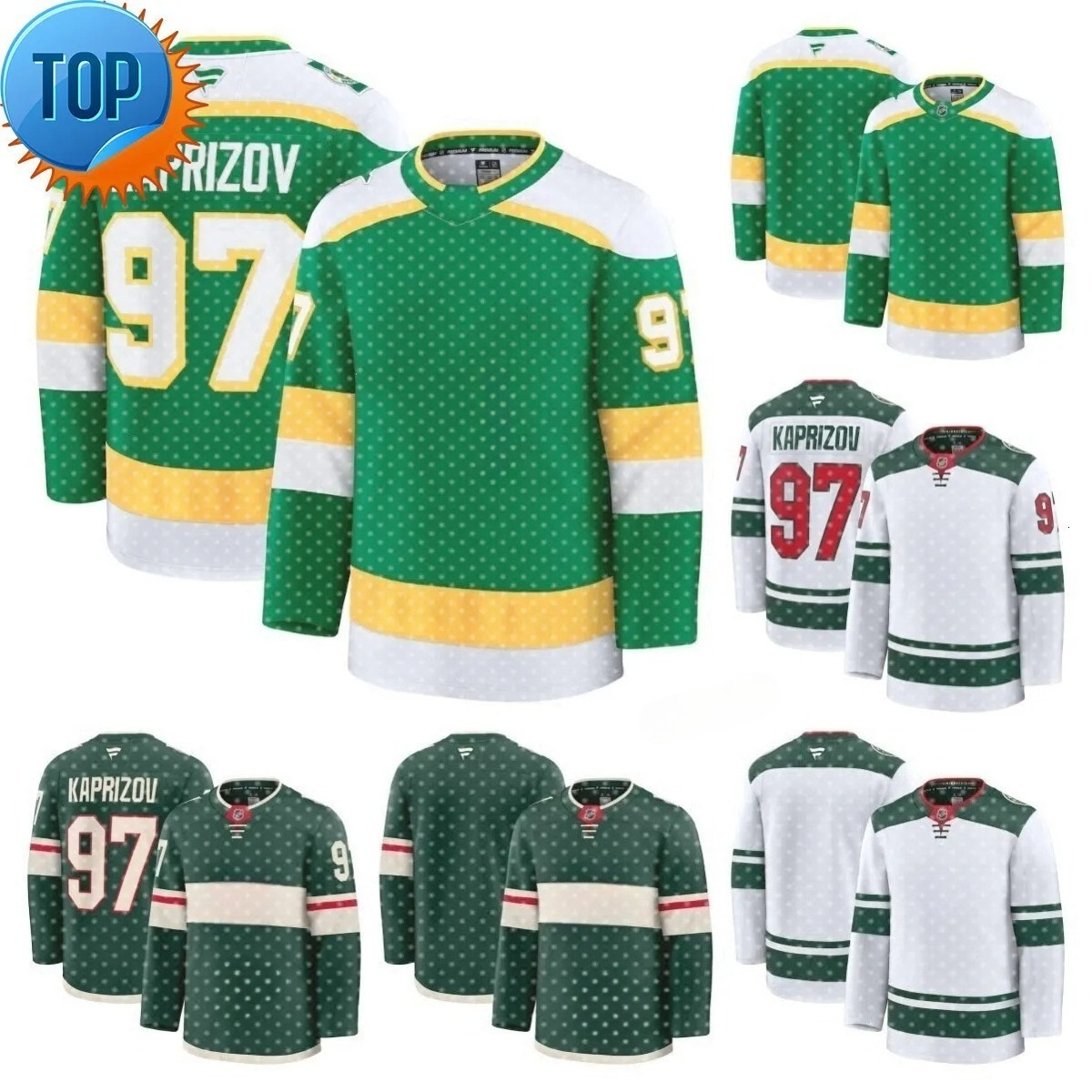 Wild Hockey Jersey Kirill Kaprizov Matt Boldy Marco Rossi Mats Zuccarello Brock Faber Frederick Gaudreau Jake Middleton Joel Eriksson Ek Jared Spurgeon MEN