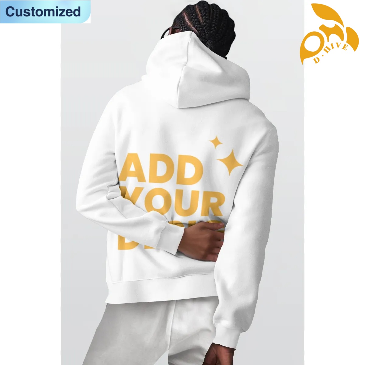 Free shipping. Stylish and versatile casual hoodie with letter print design All-Over Print Men's Pullover Hoodie