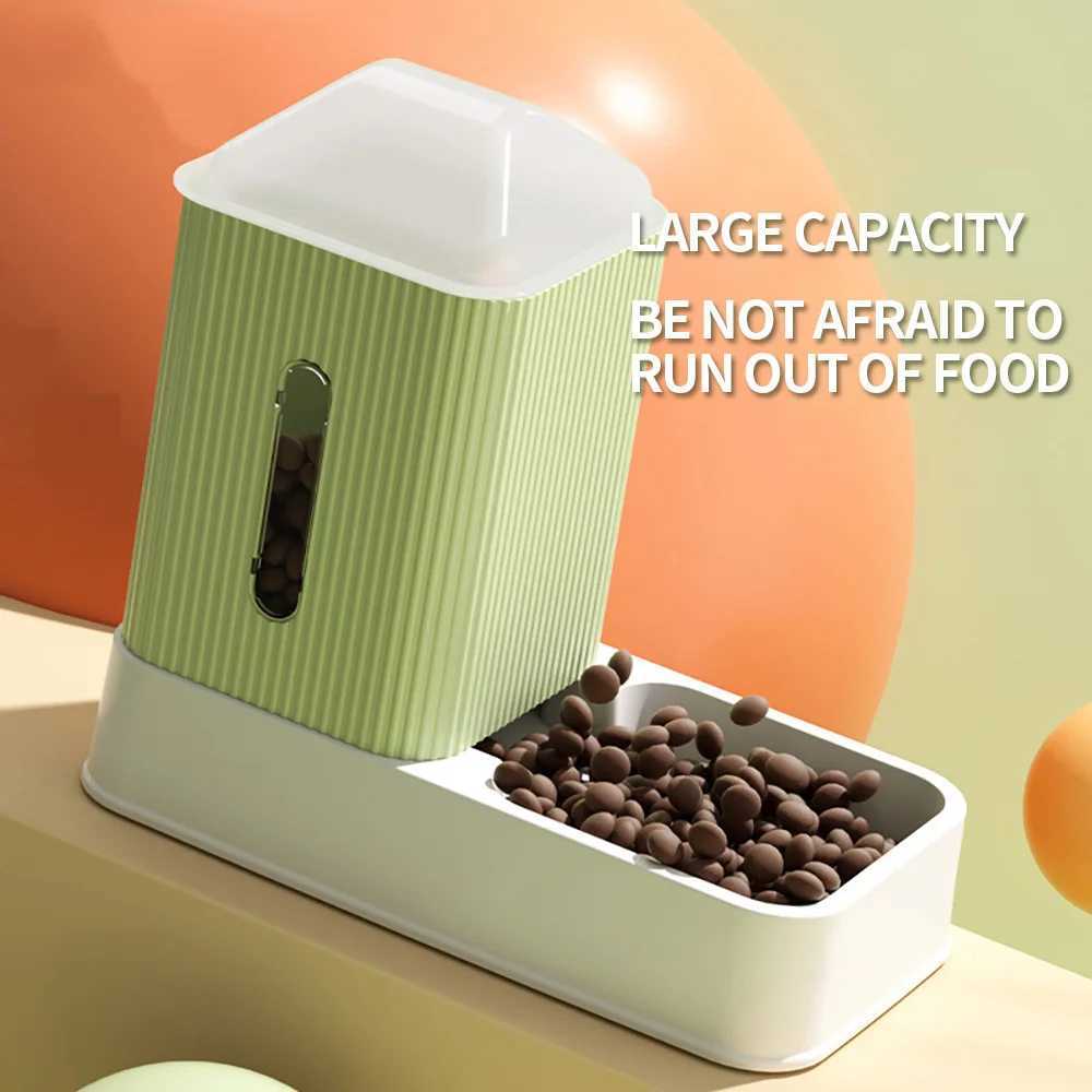 Automatic Pet Feeder 35L Large Capacity Pets Feeding Bowls Cat Water Dispenser Dog Food Feeder Drinking Fountain Feeding Bowl C251009