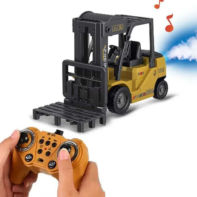 2025 New Remote Control Truck for Kids Electric Forklift Car 24G Liftable Crane Stunt Vehicles Toys Gifts for Boys GirlsT251010