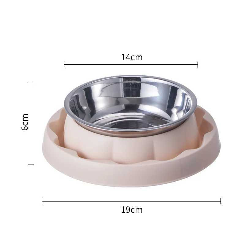 304 Stainless Steel Slow Feeder Bowl Heavy Duty AntiTip Base AntiChoke Maze AntProof Design for CatsSmall Dogs C251009
