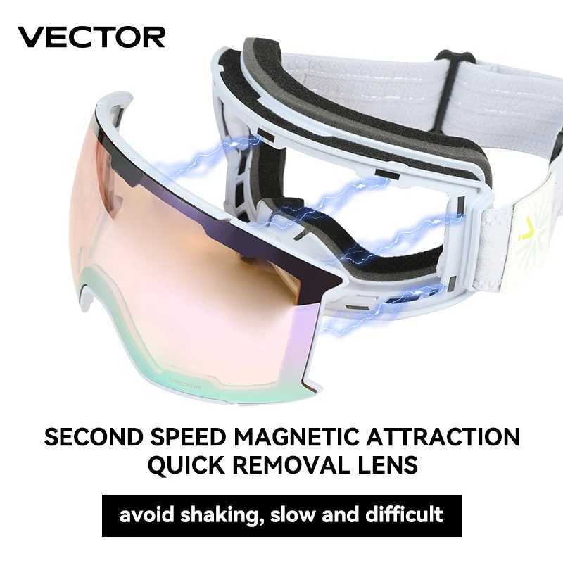 VECTOR Ski Goggles Men Snowboard Glasses Women Winter Outdoor Snow Sunglasses UV400 Double Layers Lens AntiFog Skiing Goggles J251009