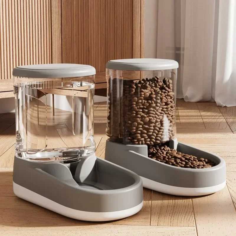 Dog Water Dispenser Cat Automatic Pet Feeder Feeding Cat Drinking Flowing without Inserting Electric C251009