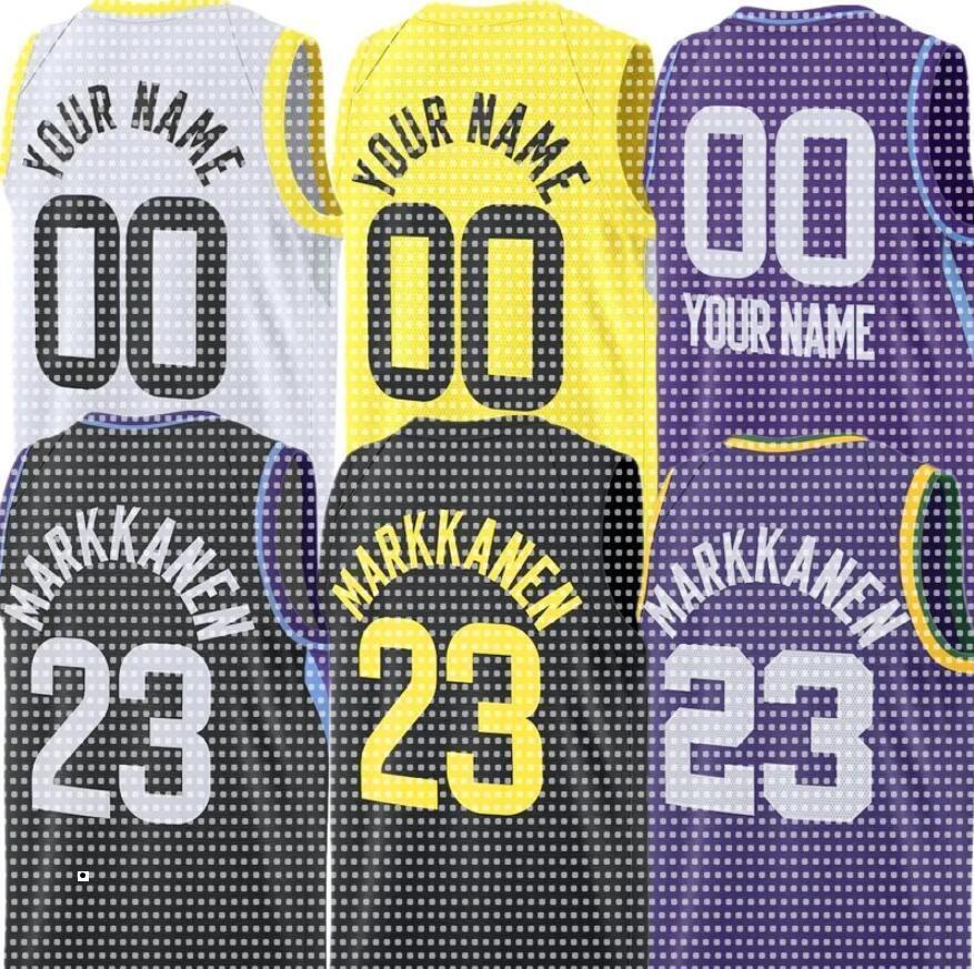 Men Jazz Jersey custom Basketball Markkanen Collins Keyonte George Clarkson Sexton Walker Kessler Svi Mykhailiuk Brice Sensabaugh Isaiah Collier Johnny Juzang