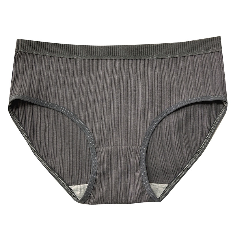 TJ hot selling pure cotton underwear women's sports style mid waist breathable large size women's underwear
