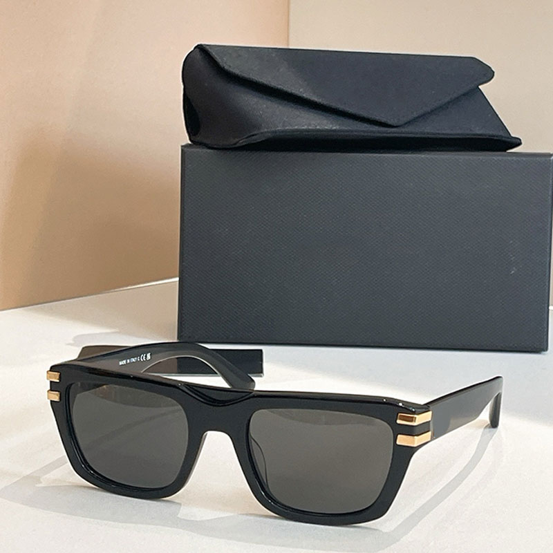 Designer Sunglasses 25ss Black Acetate Square Frame UV400 Protective Lens Casual Mens Outdoor Driving Style 4496 Comes With Box