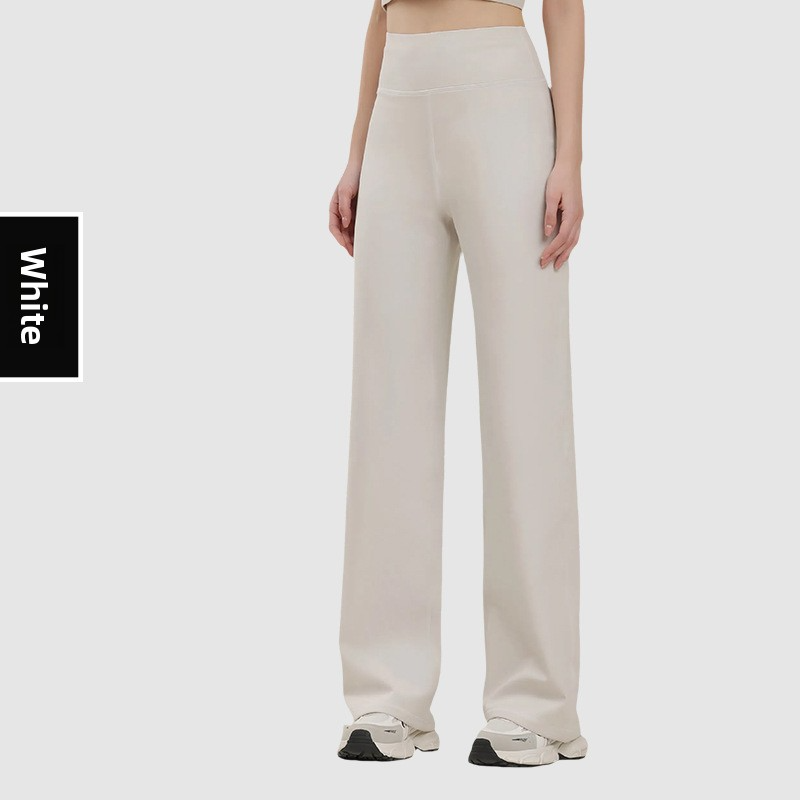 Exercise & Fitness Wear Women's Spring & Summer Ice Silk Straight Wide-Leg Pants High Waist Drape Loose Quick-Dry Sports Casual Pants