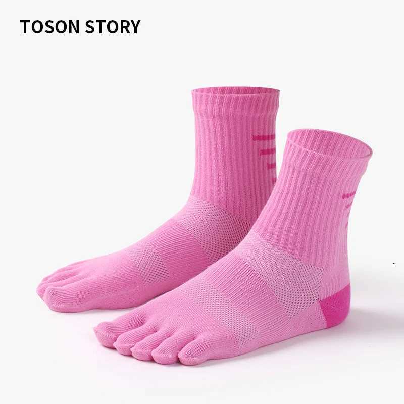 Fivefinger Women Autumn Elastic Sports Split Toe Socks Sweat Absorbent Breathable Soft Cotton Socks Women Fitness Sweat SocksW251011