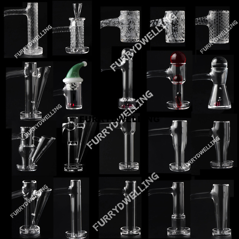 Premium Full Weld Beveled Edge Slurpers Control Tower Terp Slides Quartz Banger With Sandblasted 16Mm Dwe74 20Mm 25Mm OD 10Mm 14Mm 45 90 For Dab Rigs Water Pipes