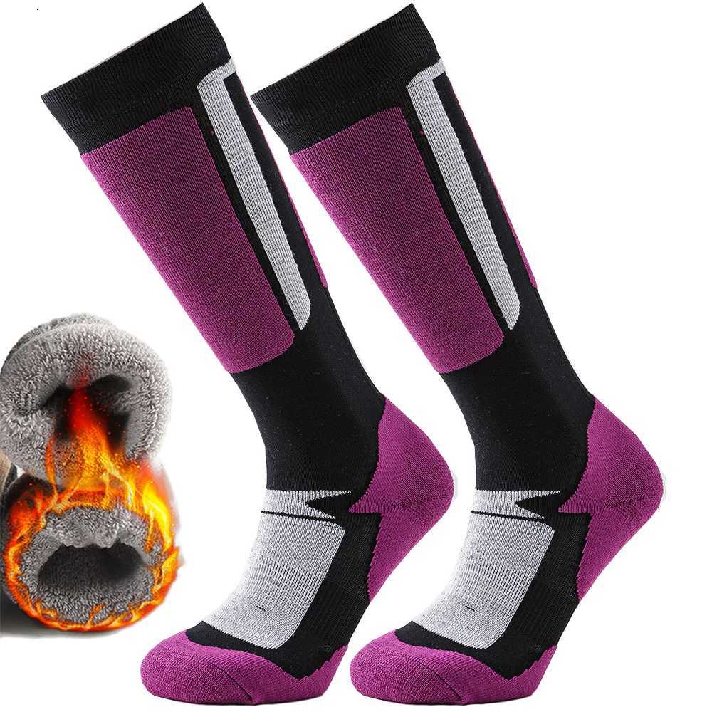 Men Women Skiing Socks Winter Warming Thick Knee High Long Socks Snowboard Outdoor Sport Socks Towel Bottom TerryW251011