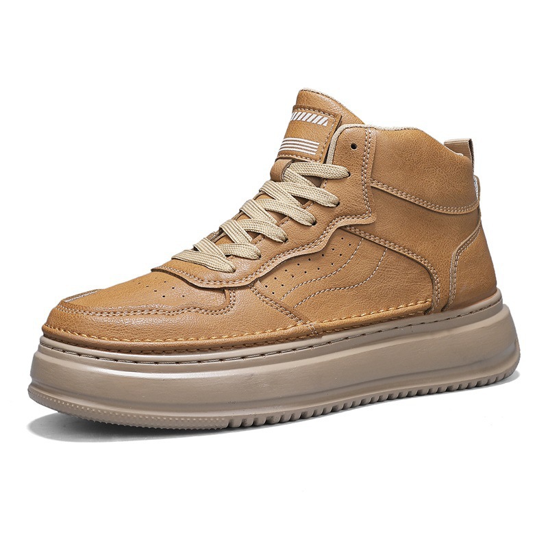 Men's Brand Hot Design High Top Sneakers - Luxury shoes Fall free shipping 2025 Thick Bottom Casual