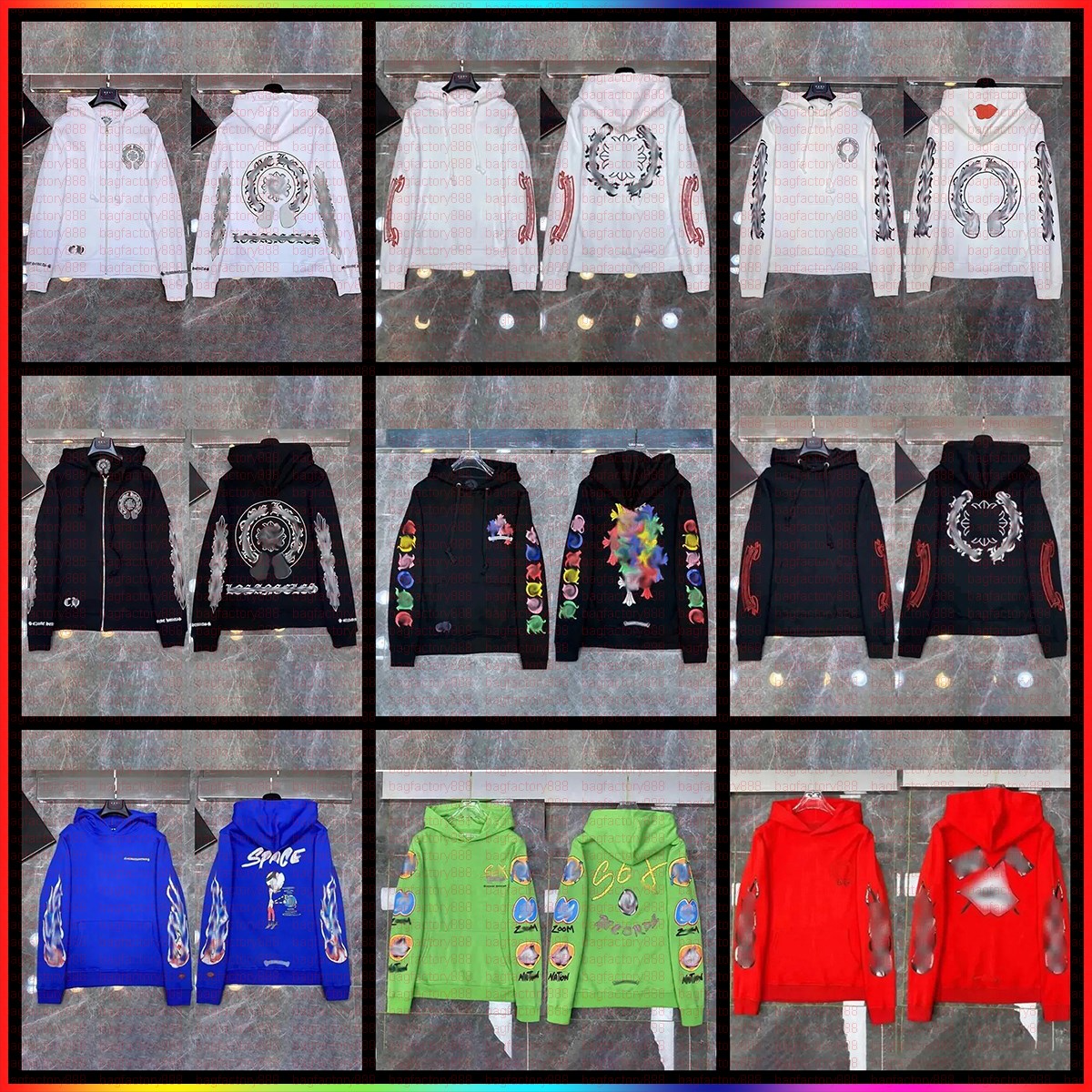 5A chrome hoodie Designer hoodie high-quality men's and women's hoodies sweatshirts pullovers letter printed zippers long sleeves street fashion spider hoodie 03