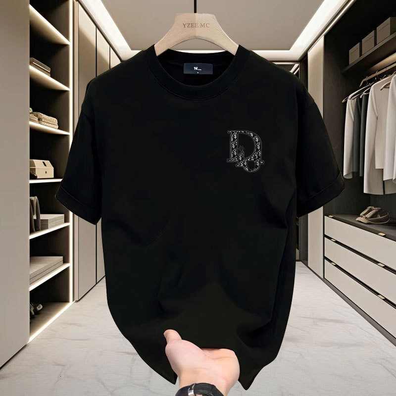 Short Sleeve T-shirt Men's Fashion Designer Shirt Summer New Designer Hoodie Trendy Brand Casual Loose Ins Versatile Men's Round Neck Tee To