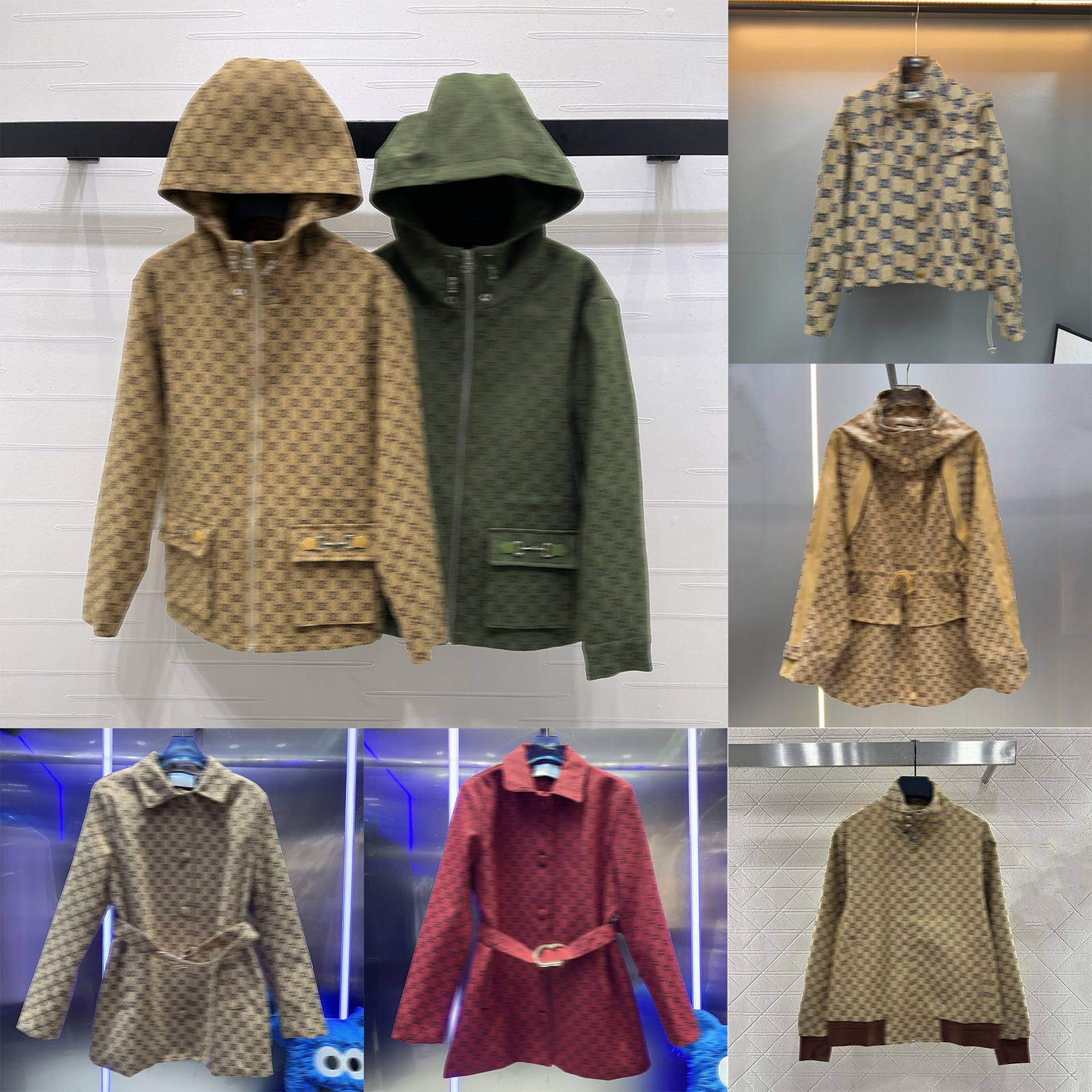 Designer Women's Jacket Full Letter Zip up Jacket Luxury Hooded Windbreaker Winter Long Trench Coat Women