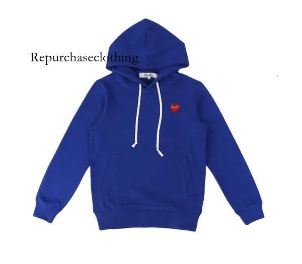 comme de gracons hoodie Designer Hoody Trendy Play Hoodies Little Red Back Multi Heart Mens Drawstring And Womens Leisure Zipper Grey Couples fashion Sweater e04