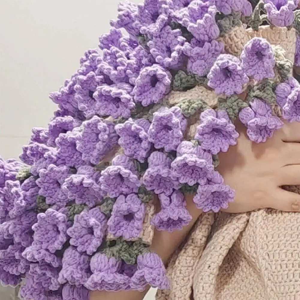 Rose Bouquet Blanket Material Rose Bouquet Handmade Blanket Material Cube Flower Blanket Finished Diy Handmade Material Craft C251011