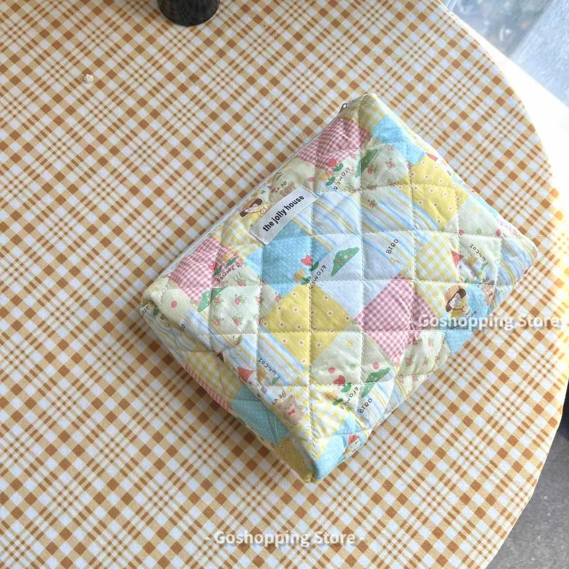 Large Capacity Soft Portable Travel Ladies Storage Bag Sweet Cute Polka Dot Wens Cosmetic Bags Fi Square Fem Cluh D251011